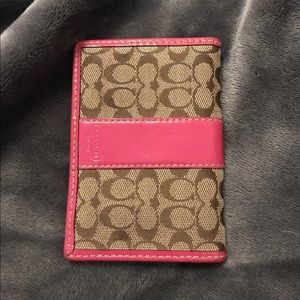 Coach pink wallet